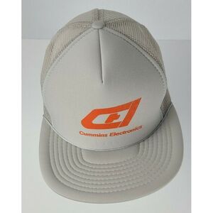 Vintage‎ Cummins Electronics Trucker Hat Gray Snap Back